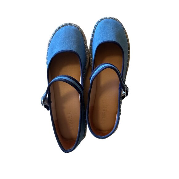 Denim platform Maryjane espadrilles - Picture 3 of 4